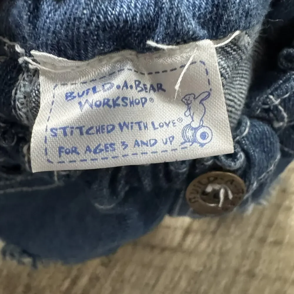 Build A Bear Vintage Cut Off Denim Shorts Blue Jean Bottoms Clothes